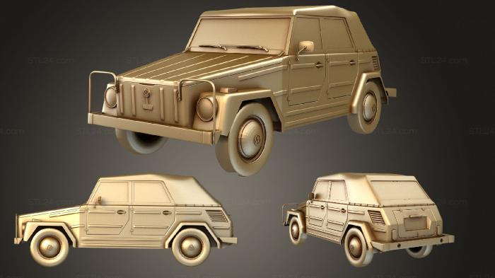 Автомобили и транспорт (VW Тип 181, CARS_4045) 3D модель для ЧПУ станка